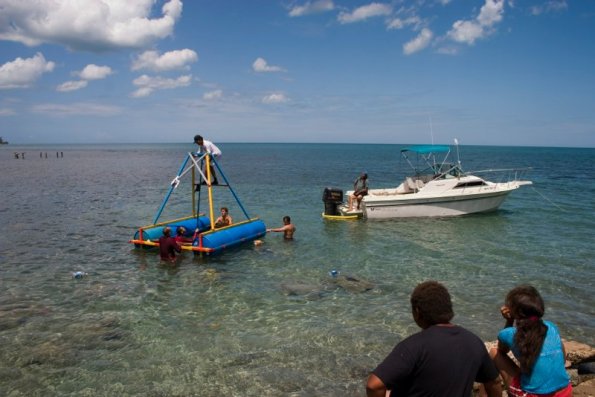 towing with boat